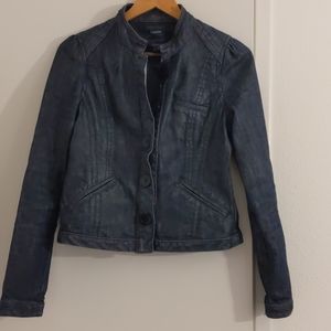 Louie denim moto jacket size 6